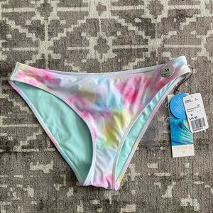 Forever 21 Medium swim bottom NEW pastel colors, watercolor pattern, never worn